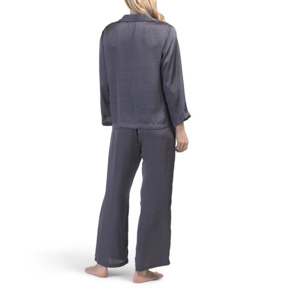 NATORI EDIT Twilight Blue Ashley Icon Notch Pajama Set - Picture 2 of 2
